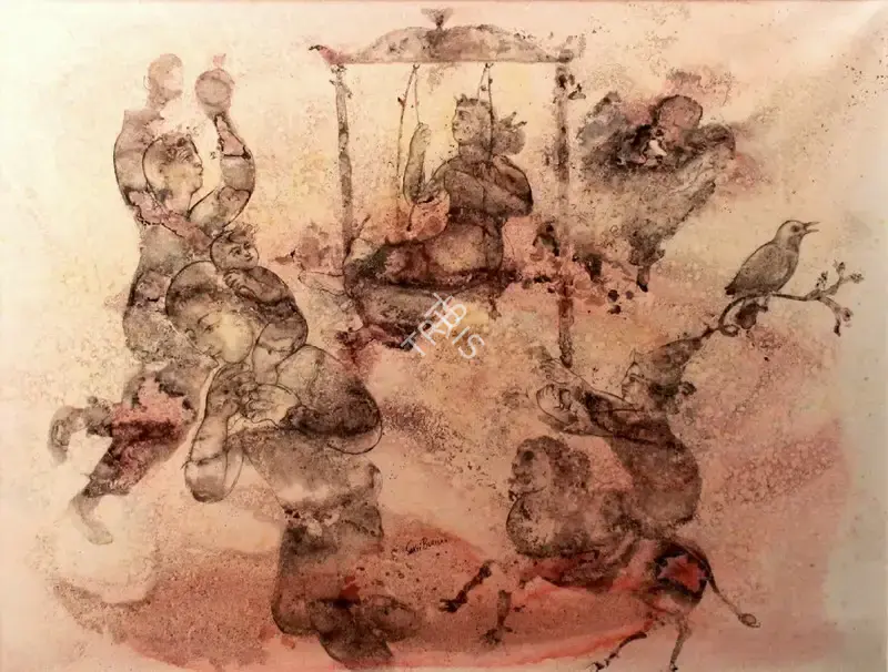 Burman, Sakti (Artist). Timeless Light, 2020 | Painting