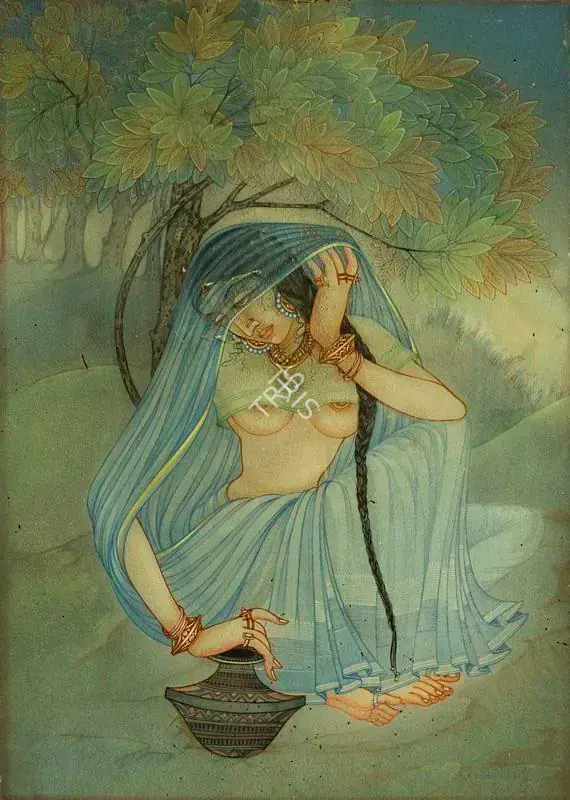 Ukil, Ranada (Artist). Untitled (Woman), 1942 | Painting