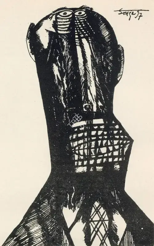 Souza, F.N. (Artist). Untitled, 1955 | Graphic Art
