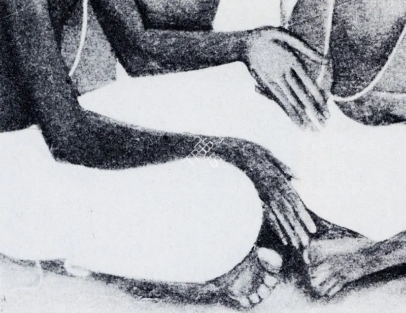Sher-Gil, Amrita (Artist). Detail of Brahmachari. 1937 | Marg, March 1972 | Painting | FineArts | 00674480