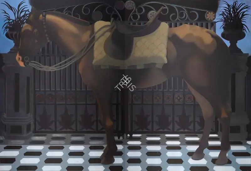 Sharma, Nataraj (Artist). Urban Animal (Horse). Oil on canvas, 2006-2012 | Painting | FineArts | 00595953