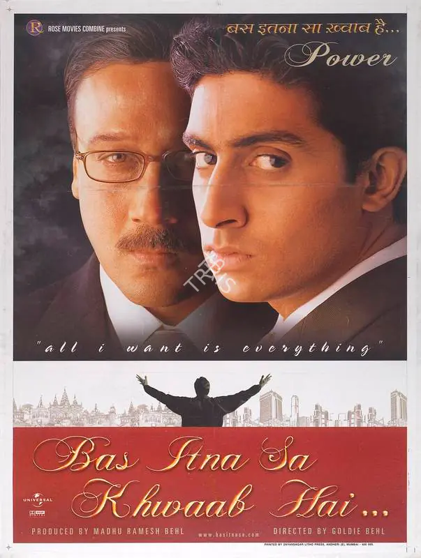 Behl, Madhu Ramesh (Producer), Bas Itna Sa Khwaab Hai, 2001 | Full Sheet Poster | CinemaEducation | 00769007