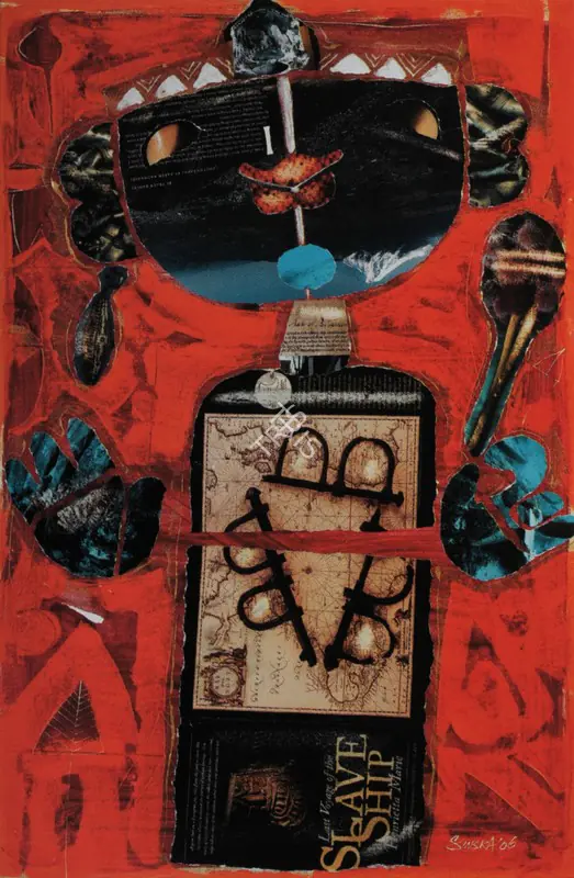 Subramanyan, K.G. (Artist). Durga. Acrylic and collage on canvas, 2006 | Painting | FineArts | 00898831