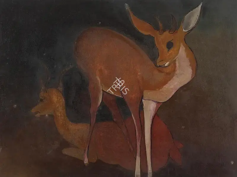 Solegaonkar, Govind Madhav (Artist). Untitled (Deer), n.d. | Painting