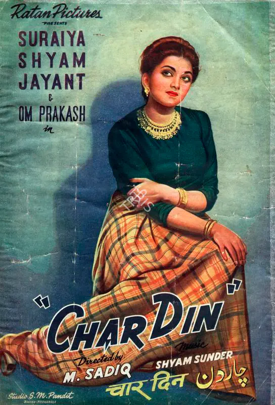 Pukhraj, Malika (Producer), Char Din, 1949 | Song-Synopsis Booklet | CinemaEducation | 00863712