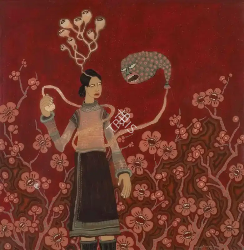 Acharya, Dhruvi (Artist). Untitled. Acrylic and resin on wood panel, 2008 | Painting | FineArts | 00595838
