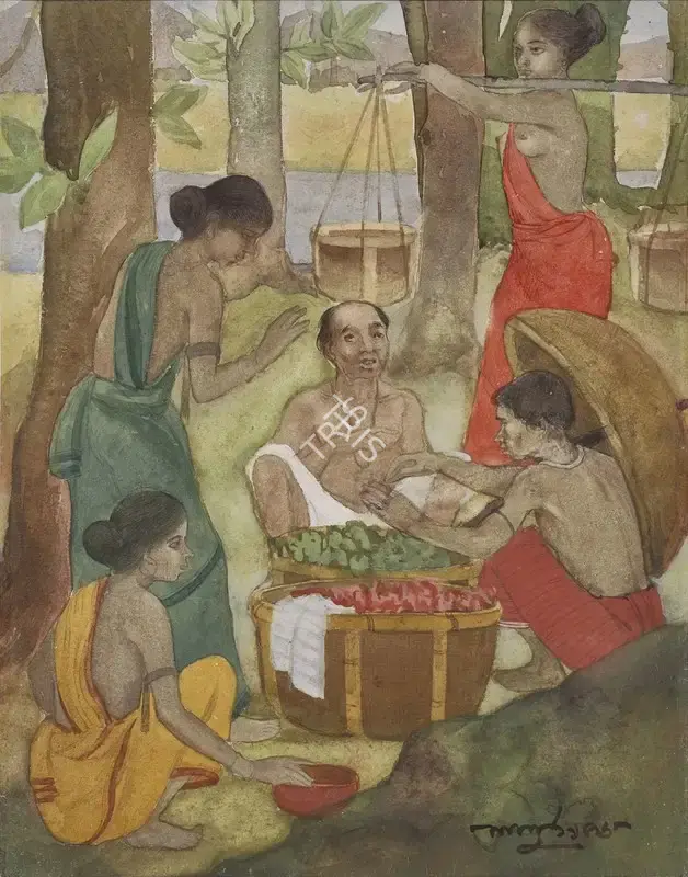 Shaw, Lalu Prasad (Artist). Untitled, 1956 | Painting