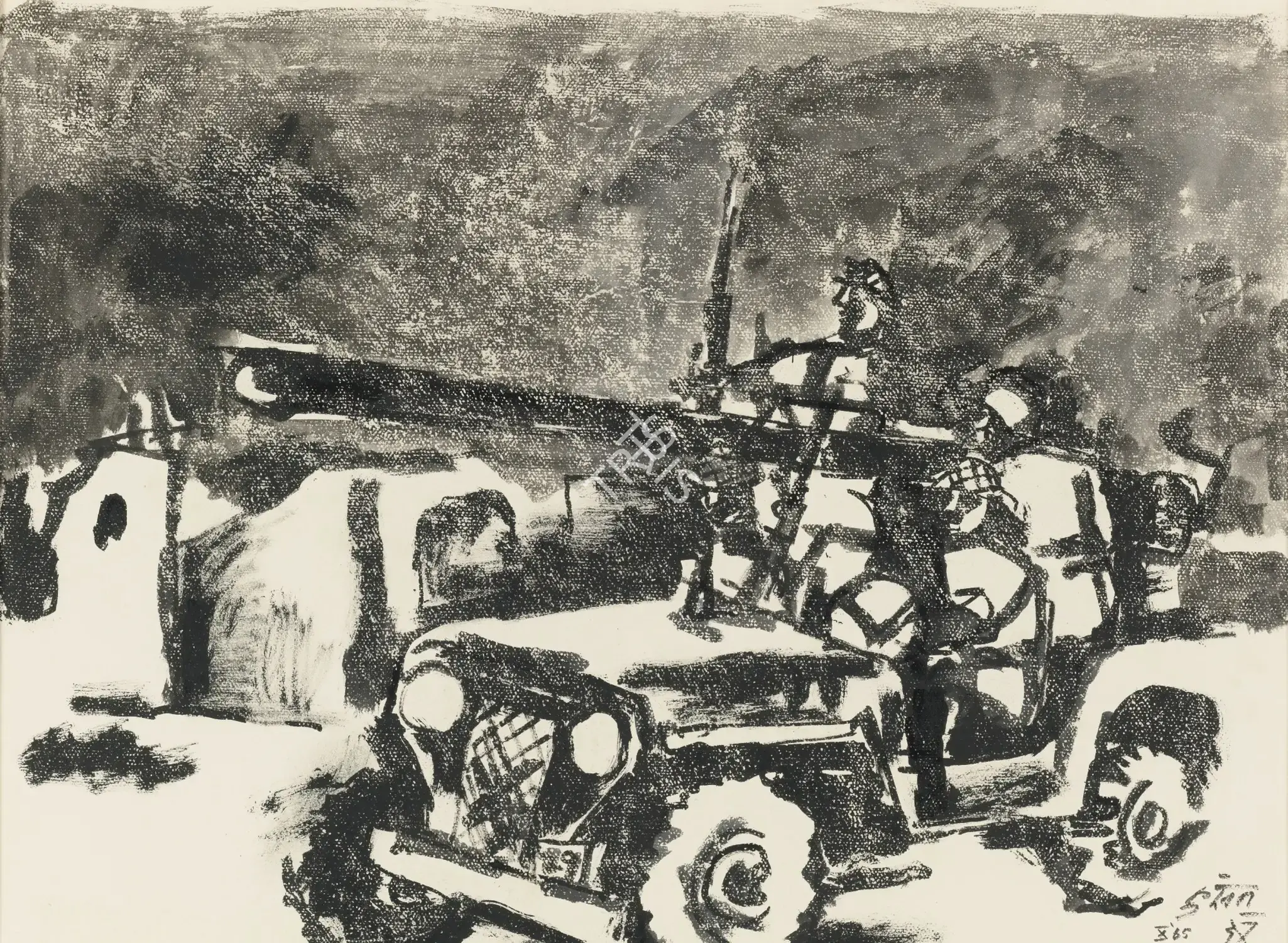 Husain, M.F. (Artist). Untitled, 1965 | Painting