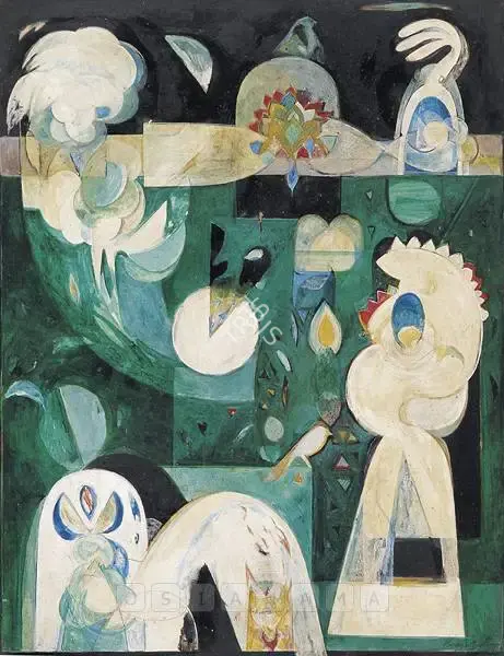 Gopinath, P. (Artist). Biomorphy Images - 6, 1976 | Painting