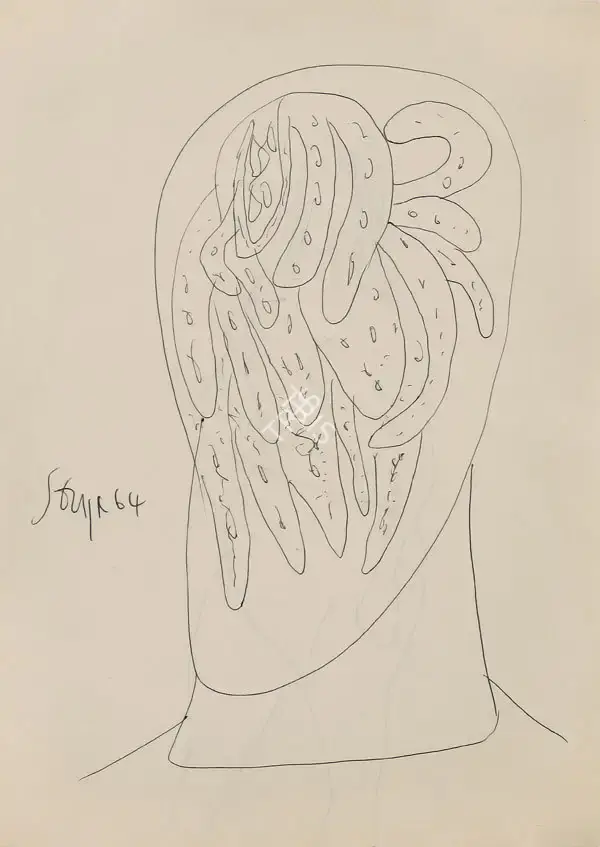 Souza, F.N. (Artist). Untitled, 1964 | Drawing