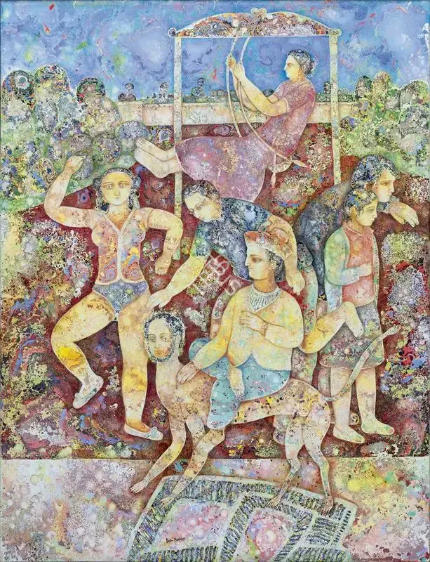 Burman, Sakti (Artist). One Afternoon in the Sun, 2005 | Painting