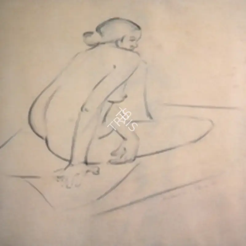 Sabavala, Jehangir (Artist). Untitled. Graphite on paper, 1950 | Drawing | FineArts | 00898991