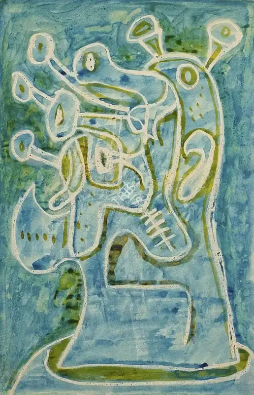 Souza, F.N. (Artist). Untitled (Head), 1966 | Painting
