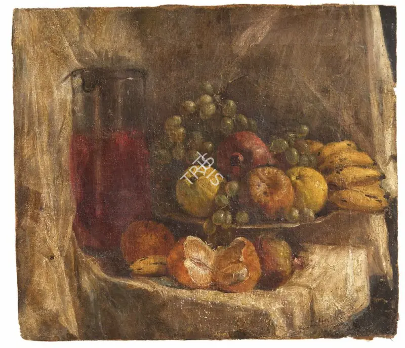 Haldankar, S.L. (Artist). Untitled (Still Life). Oil on canvas, circa 1940 | Painting  | 00868884