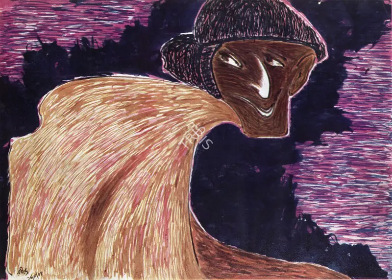 Tagore, Rabindranath (Artist). Untitled, 13 February 1928 | Painting