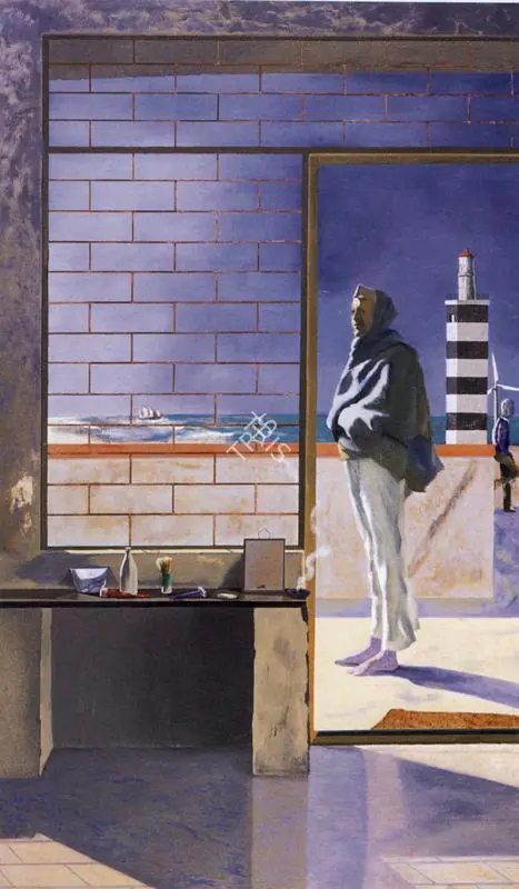 Dodiya, Atul (Artist). Lodging in Somnath. Oil on canvas, 1989 | Painting | FineArts | 00372301