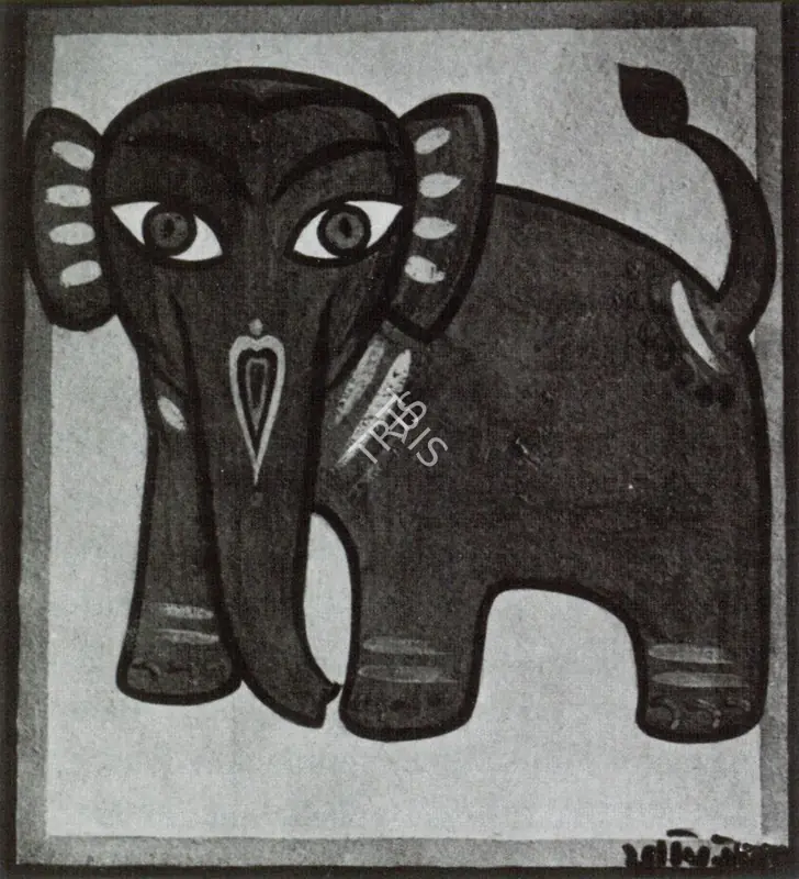 Roy, Jamini (Artist). Elephant. n.d. | Marg, December 2022 - March 2023 | Painting | FineArts | 00675403