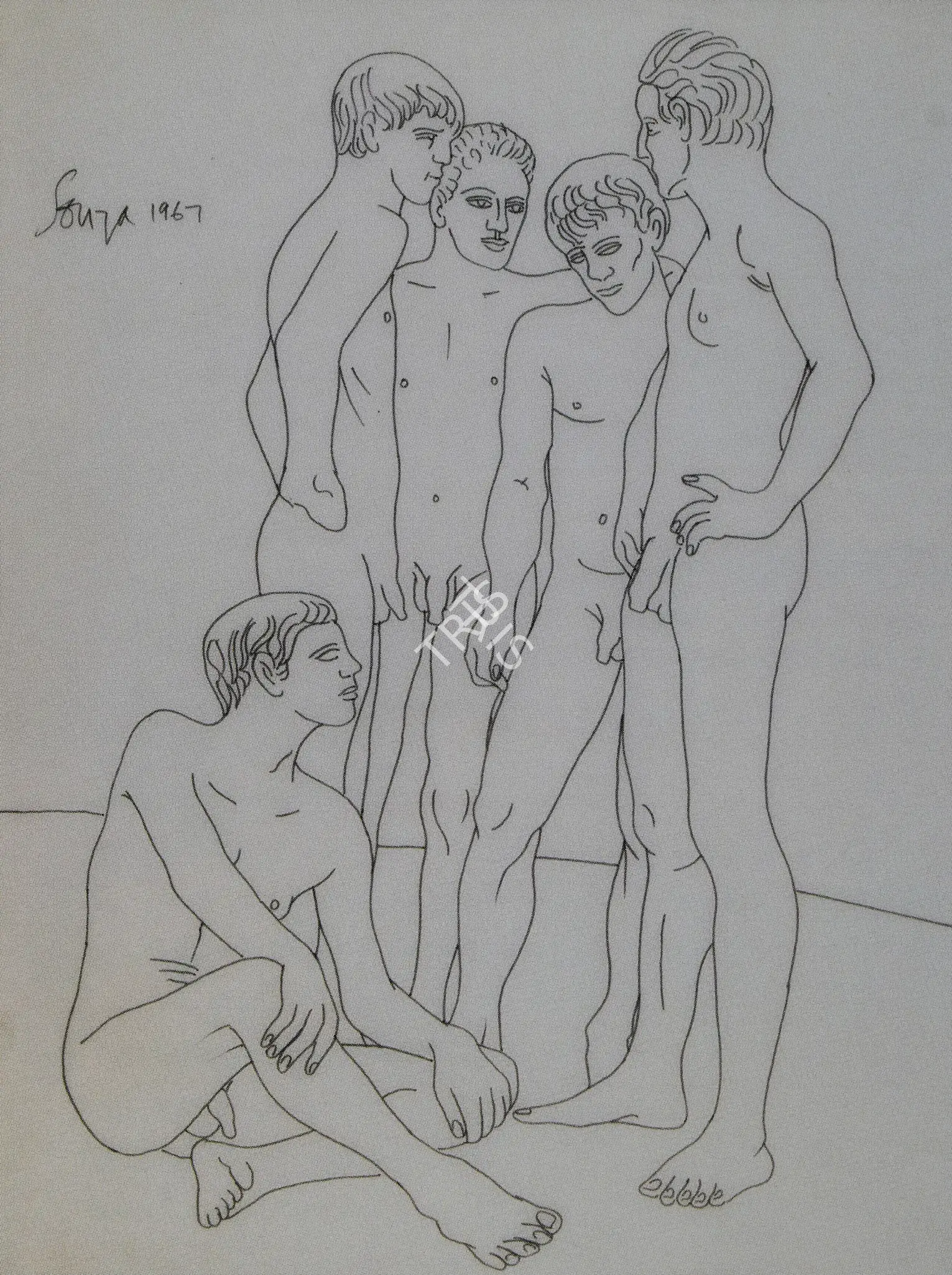 Souza, F.N. (Artist). Untitled, 1967 | Drawing