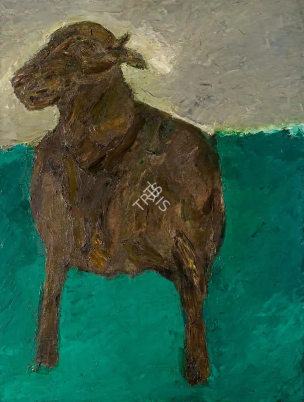 Mehta, Tyeb (Artist). Bull. Oil on board, 1962 | Painting | FineArts | 00340030