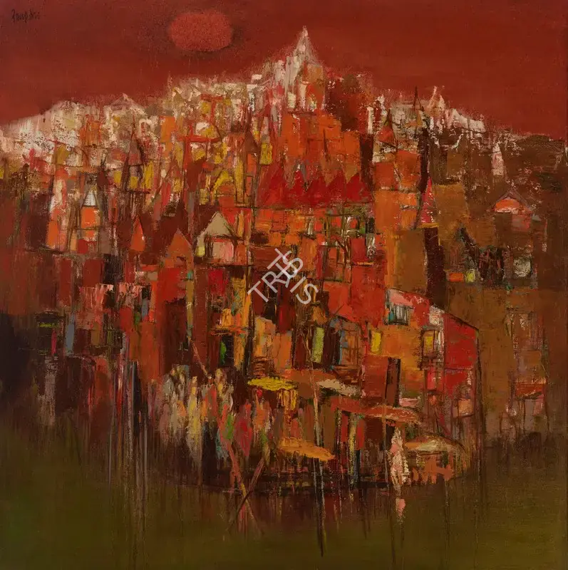 Das, Arup (Artist). Untitled (Varanasi), c.1980s | Painting