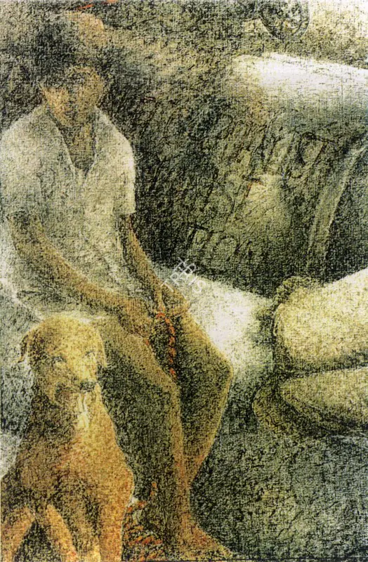Navjot (Artist). Hope II (Detail Of Diptych), n.d. | Painting