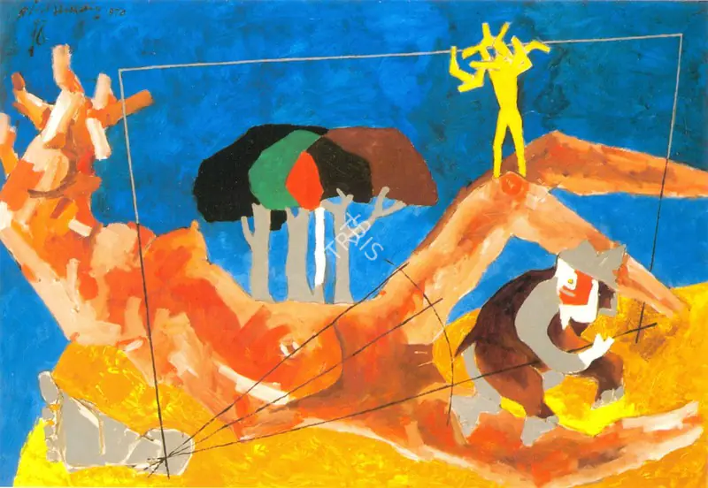 Husain, M.F. (Artist). Shakti, 1970 | Painting