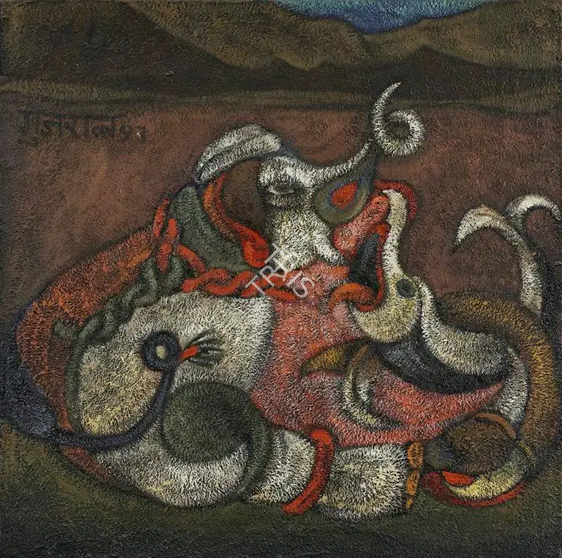 Gujral, Satish (Artist). Untitled, 1993 | Painting