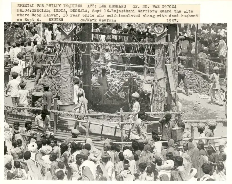 Kaufman, Mark (Photographer). Special For Philly Inquirer Att: Lek Henkles Sp. No. Was 097024. Del04: Special; India, Deorala, Sept 16. Photographic Print, 1987 | Contemporary Photograph | Photography | 00113932