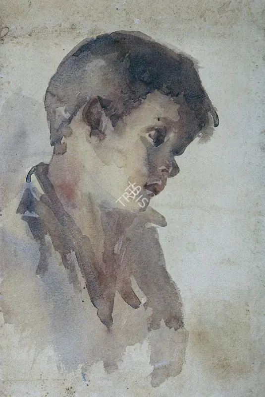 Sinha, Satish (Artist). The Boy, n.d. | Painting