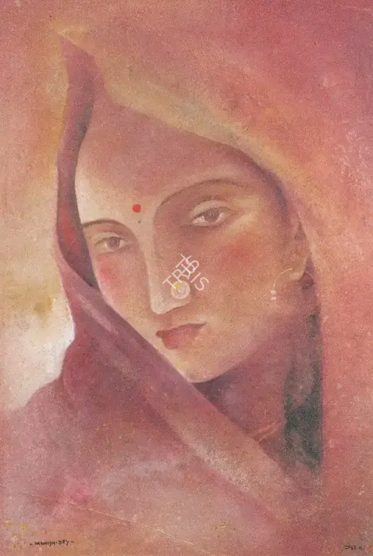 Dey, Manishi (Artist). Face, n.d. | Painting