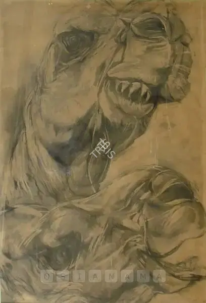 Sen, Paritosh (Artist). Camels, 1989 | Painting