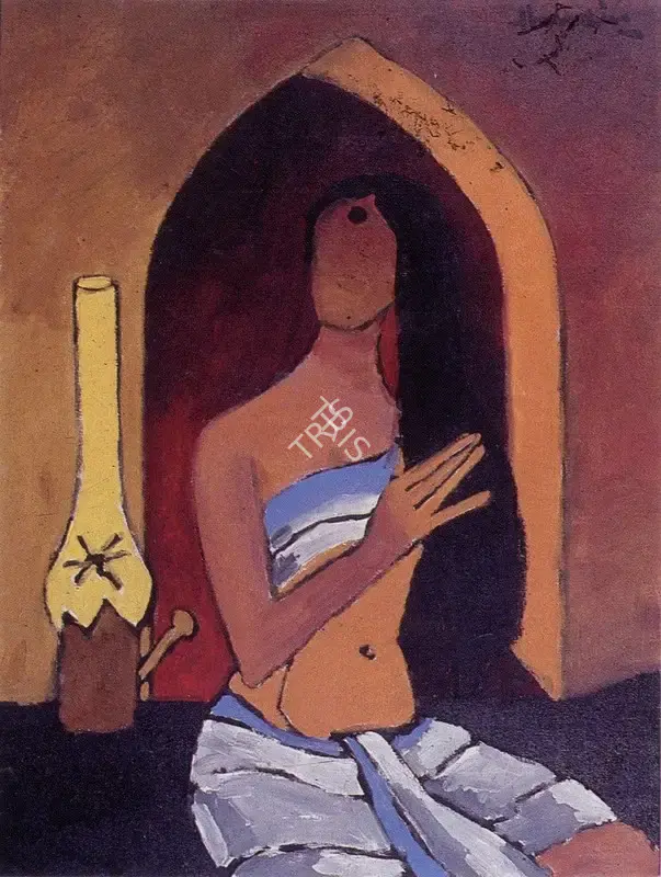 Husain, M.F. (Artist). Abhisarika, 1979 | Painting