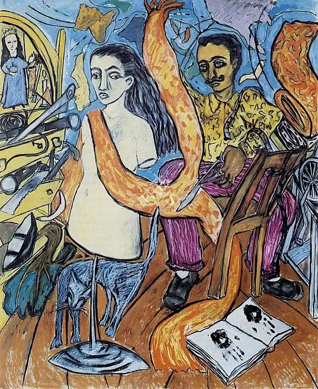 Rodwittiya, Rekha (Artist). The Wilful Fashioning of Time. 1988 | Art Heritage 9, 1989-1990 | Painting | FineArts | 00530313