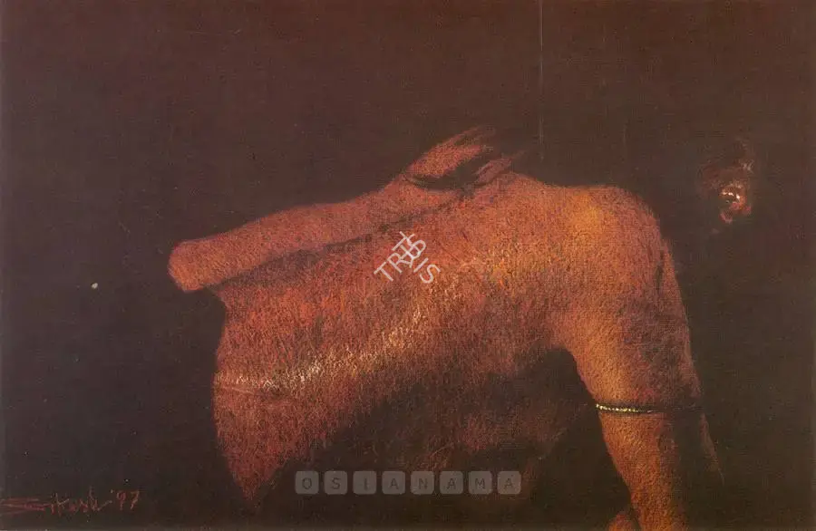Bhattacharjee, Bikash (Artist). Nude, 1997 | Painting