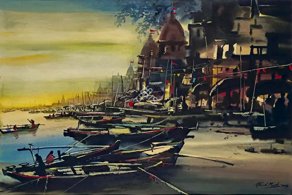 Maity, Paresh (Artist). The Celestial, 2003 | Painting