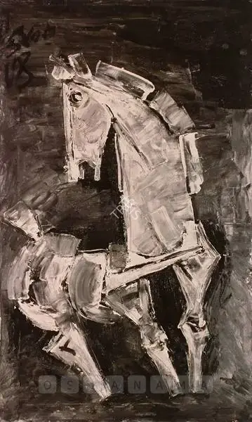 Husain, M.F. (Artist). Horse, n.d. | Painting