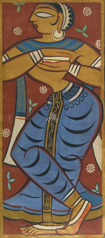 Roy, Jamini (Artist). Untitled (Gopini), n.d. | Painting
