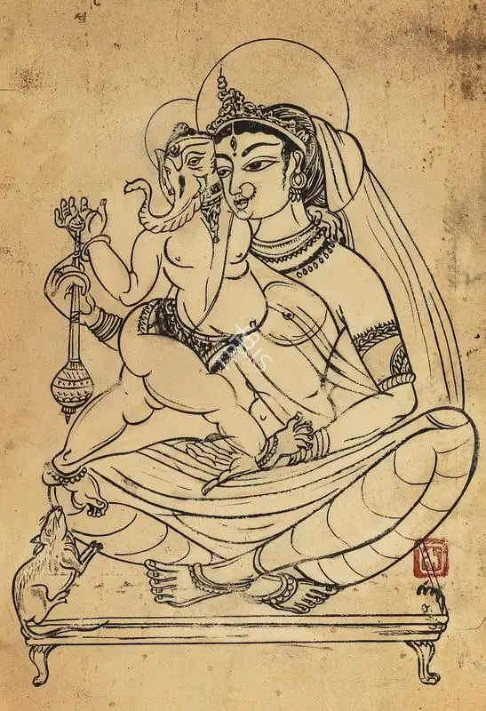 Bose, Nandalal (Artist). Ganesh Janini, n.d. | Painting