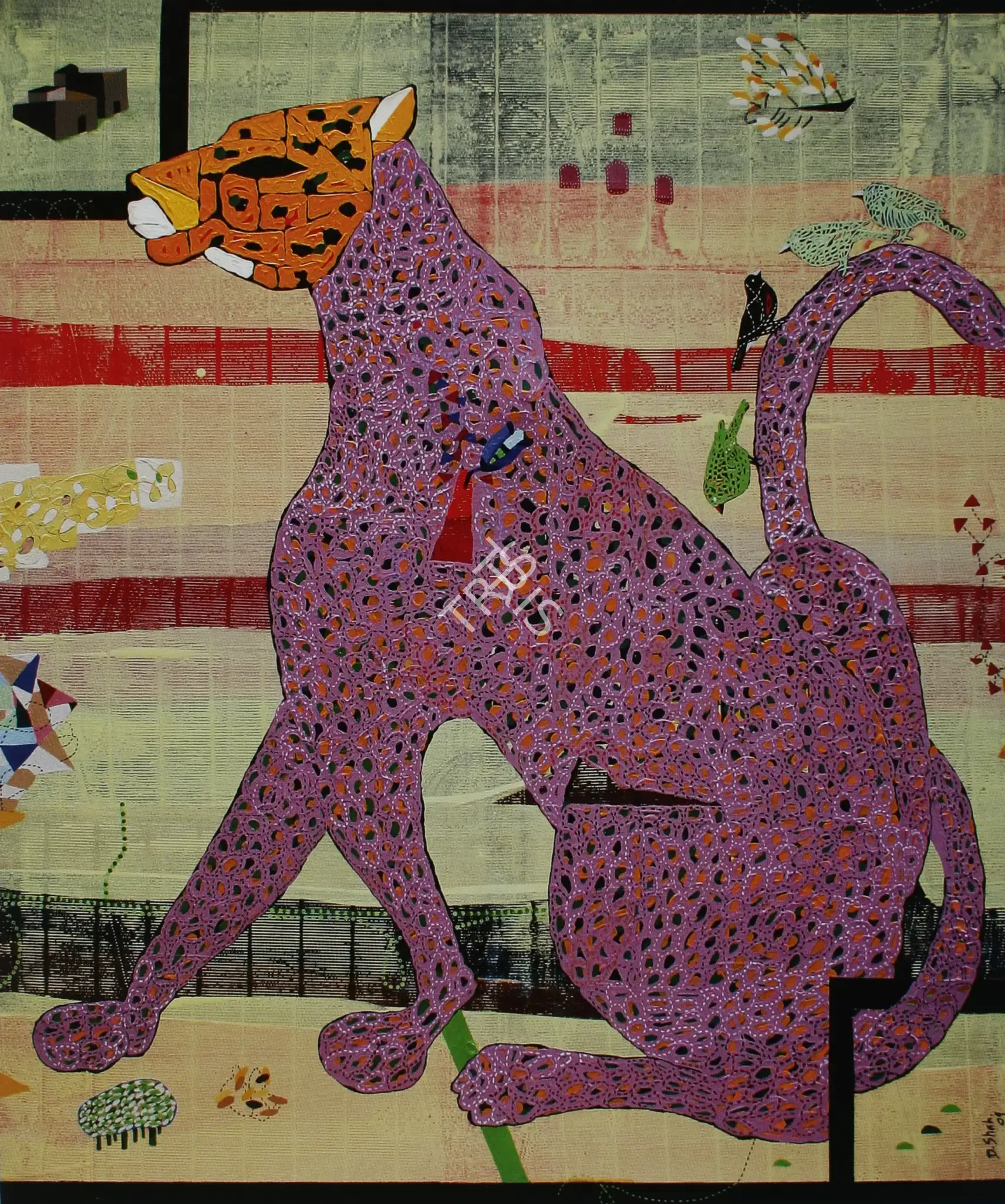 Shah, Dhaneshwar (Artist). Leo. Acrylic on canvas, 2009 | Painting | FineArts | 00901166