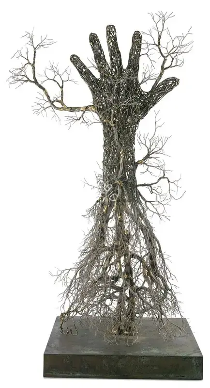 Singh, Dhananjay (Artist). Untitled. Bronze and stainless steel wire; Edition Unique, n.d. | Sculpture | FineArts | 00416186