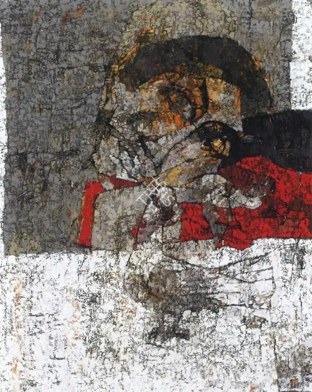 Naqsh, Jamil (Artist). Woman With Pigeons, 1978 | Painting