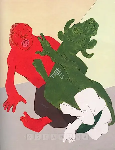 Mehta, Tyeb (Artist). Mahishasura. Acrylic on canvas, 1994 | Painting | FineArts | 00576972