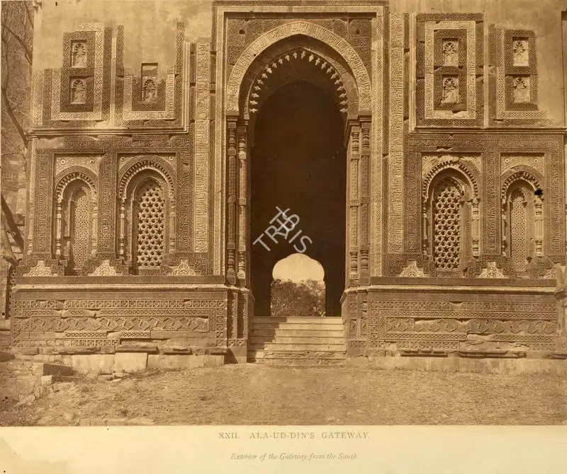 Shepherd, Charles (Photographer). Ala-ud-din's Gateway - Exterior of the Gateway from the South. Calotype print pasted on mount, n.d. | Antiquarian Photograph | Photography | 00115825