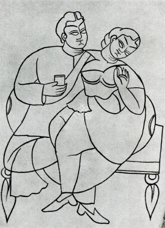 Unknown (Artist). Woman and Wine. c.1890 | Marg, December 2022 - March 2023 | Drawing | FineArts | 00675299