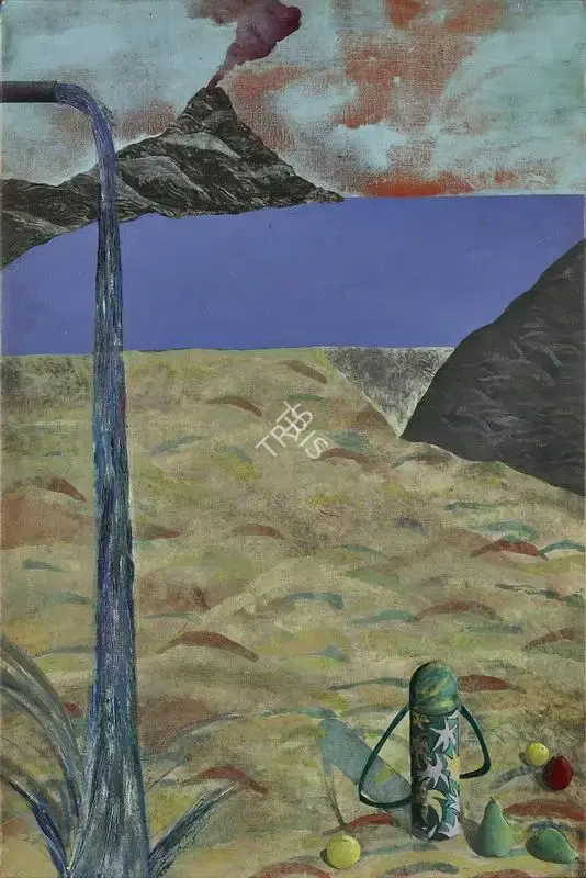 Dodiya, Anju (Artist). Vertical Threat, 1988 | Painting