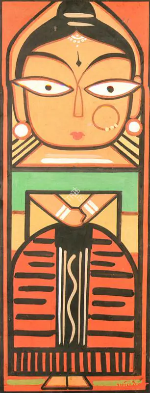 Roy, Jamini (Artist). Standing Woman, n.d. | Painting