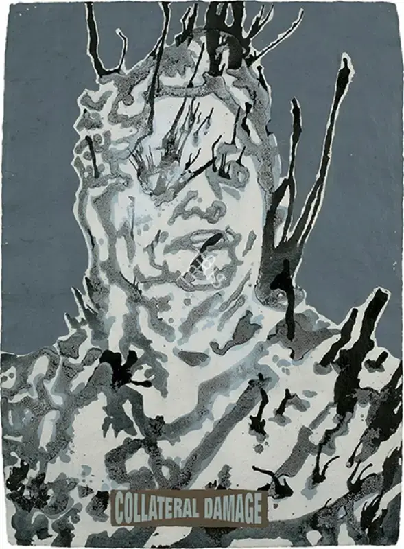 Kallat, Jitish (Artist). Collateral Damage. Mixed media on handmade paper, n.d. | Painting | FineArts | 00643040