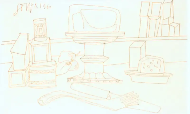 Souza, F.N. (Artist). Untitled, 1960 | Drawing