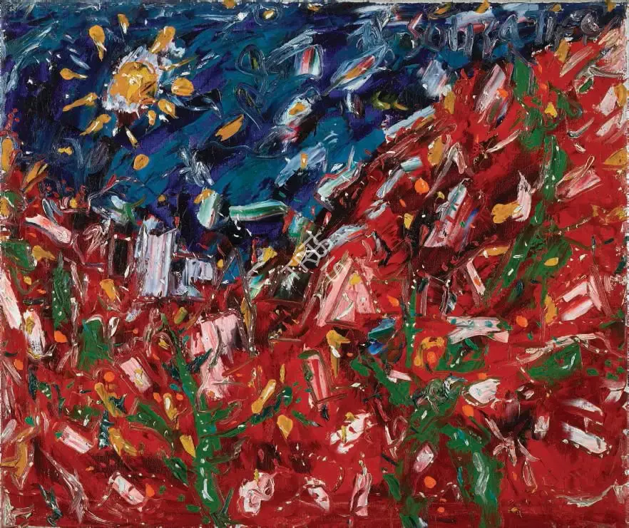 Souza, F.N. (Artist). (Landscape), 1971 | Painting