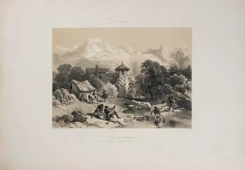 Hardinge, J.D. (Lithographer). Fort of Chupayan. Print on paper, circa 1847 | Lithograph, Recollections of India, 1847 | ArcHeritage | 00156333